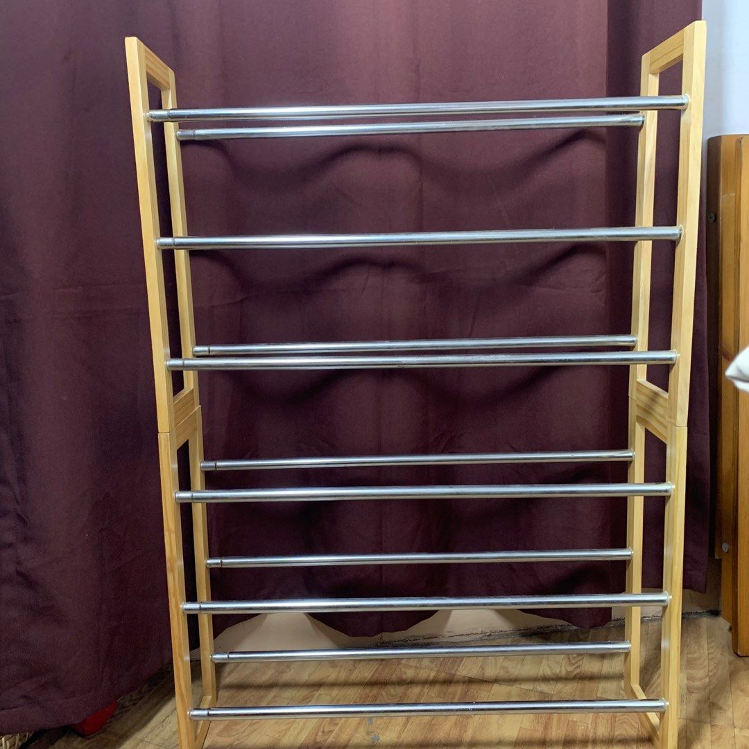 MUJI Telescopic shoe rack (3 tier), Furniture & Home Living, Furniture ...