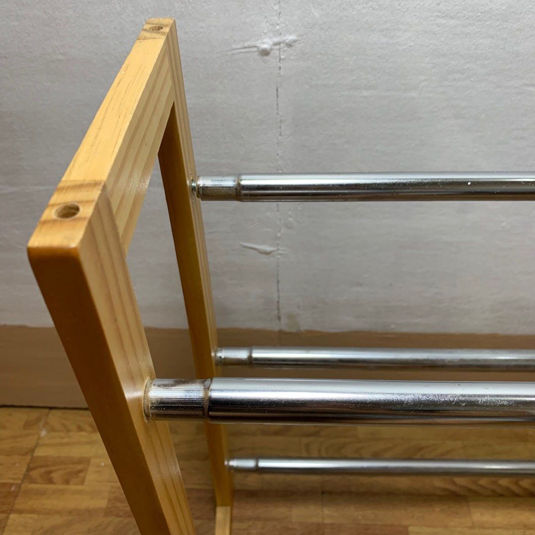 MUJI Telescopic shoe rack (3 tier), Furniture & Home Living, Furniture ...