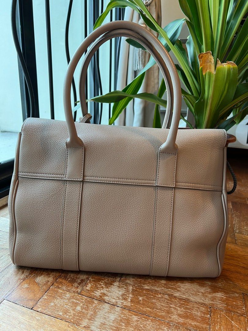 Mulberry Bayswater Tote in beige chalk colour