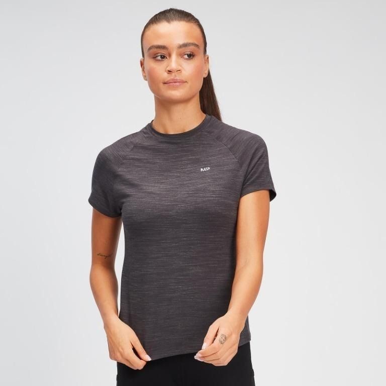 MYPROTEIN MP Women's Performance T-Shirt - Dary Grey/Charcoal Marl (Size  S), Women's Fashion, Activewear on Carousell