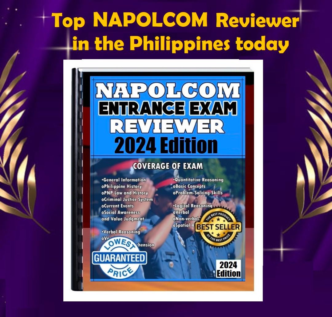 and PNP Entrance Exam Reviewer 2024, Hobbies & Toys, Books