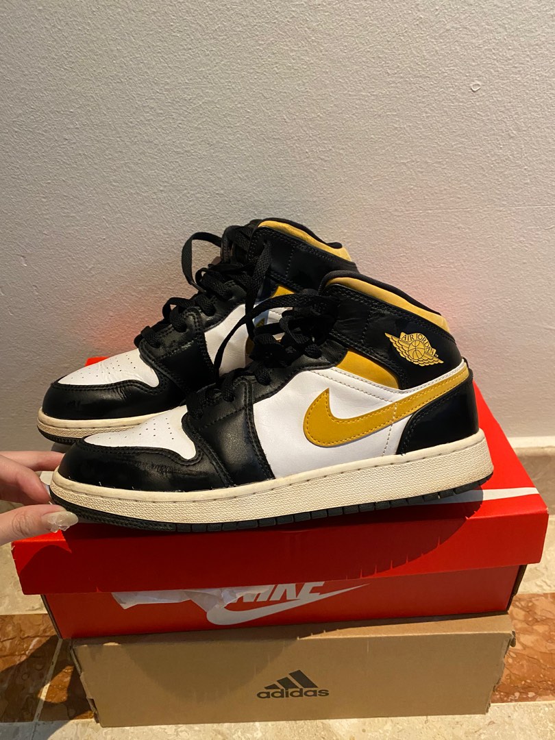 Red yellow cheap black jordans