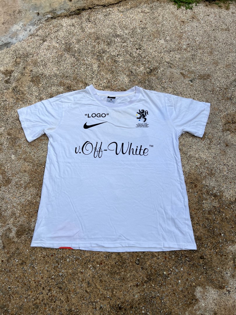 Camiseta nike x off white logo sale