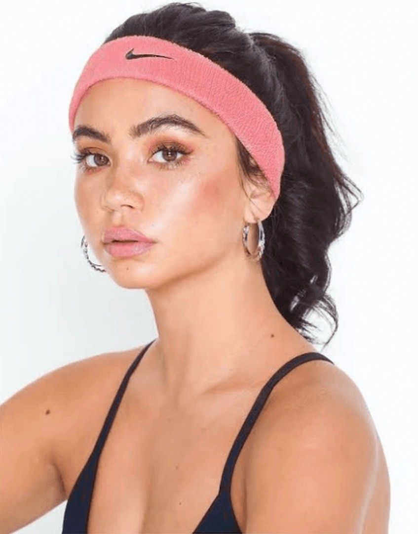 Nike Swoosh Training Headband in Pink Women s Fashion Activewear