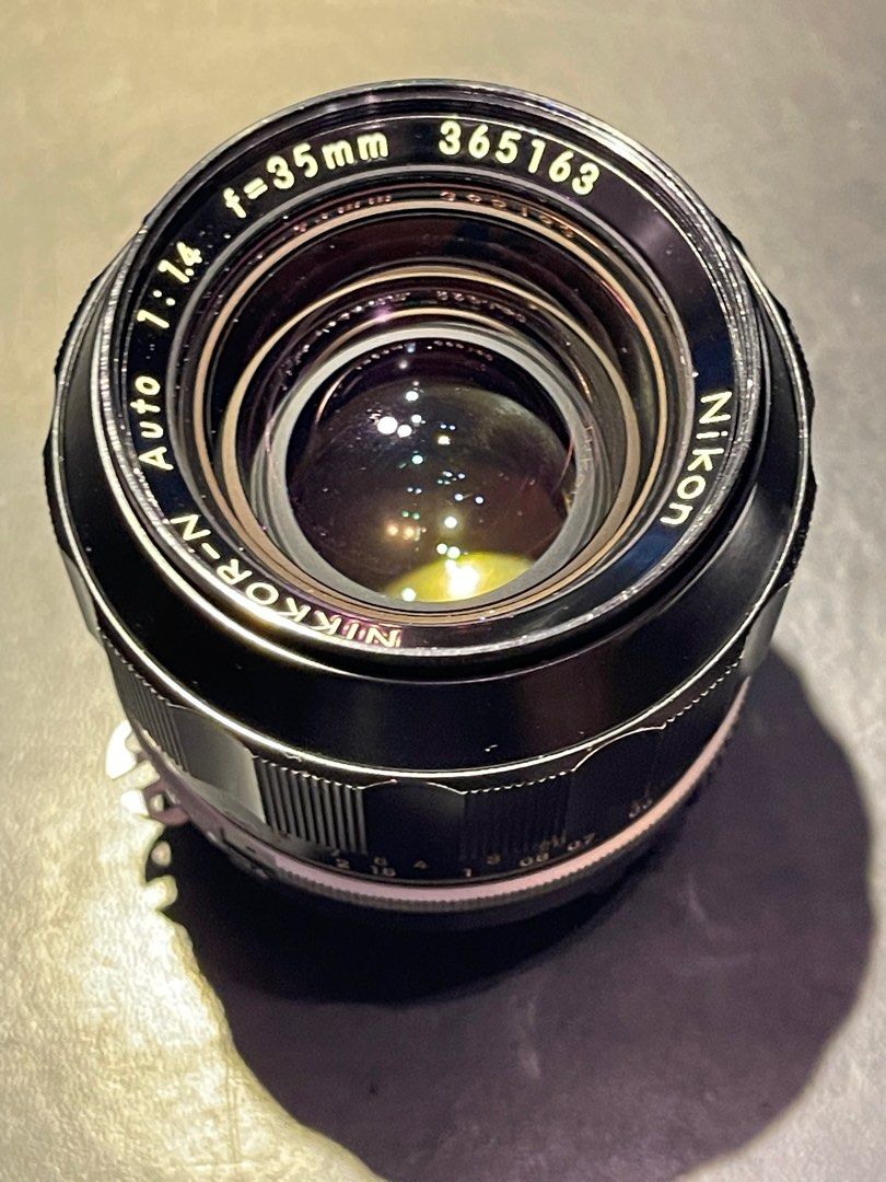 Nikon Nikkor-N Auto 35mm F1.4 Non-AI, 攝影器材, 鏡頭及裝備- Carousell