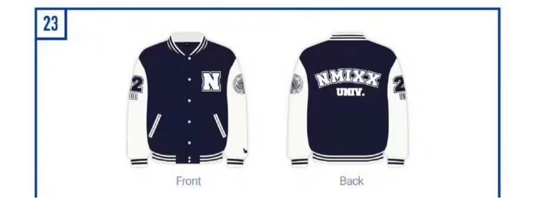 NMIXX UNIVERSITY VARSITY JACKET, Hobbies & Toys