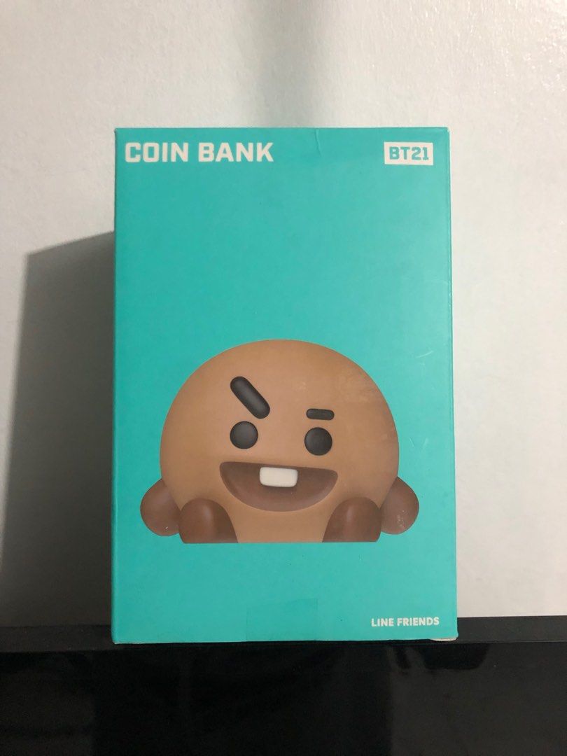 Official Line Friends BTS BT21 Shooky Coin Bank, Hobbies & Toys