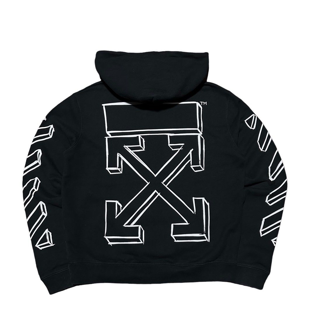 Off white diagonal arrows hoodie on sale