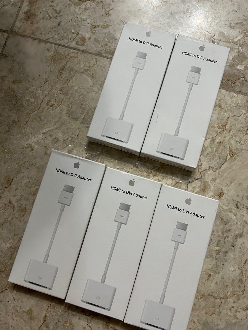 Original Apple Dvi To HDMI Adaptor Adapter (Category: Cables & Adaptors) located in Manila. Submitted by razelysonn (Listing ID 1275208114, Image 3). Description: 3pcs available, all original.