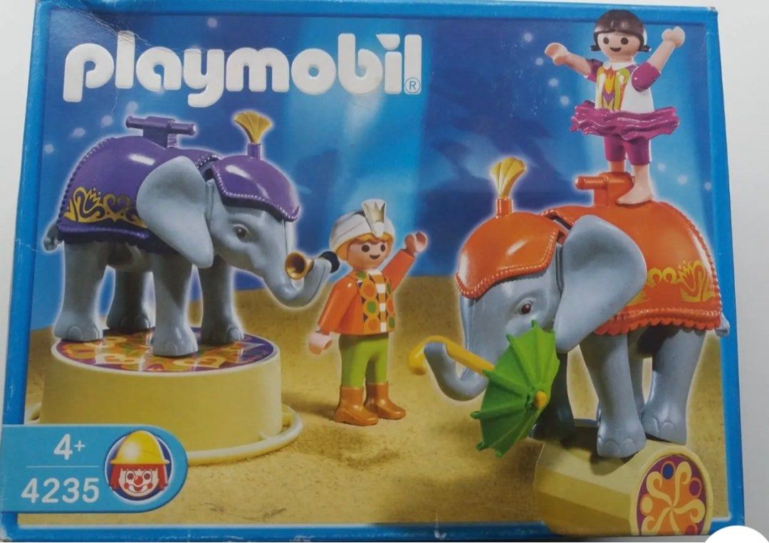 PLAYMOBIL Circo U1224 - Ombrellino Portatile Giallo E Verde Per Il Grande Show Dell'Elefante 4235 (Usato)