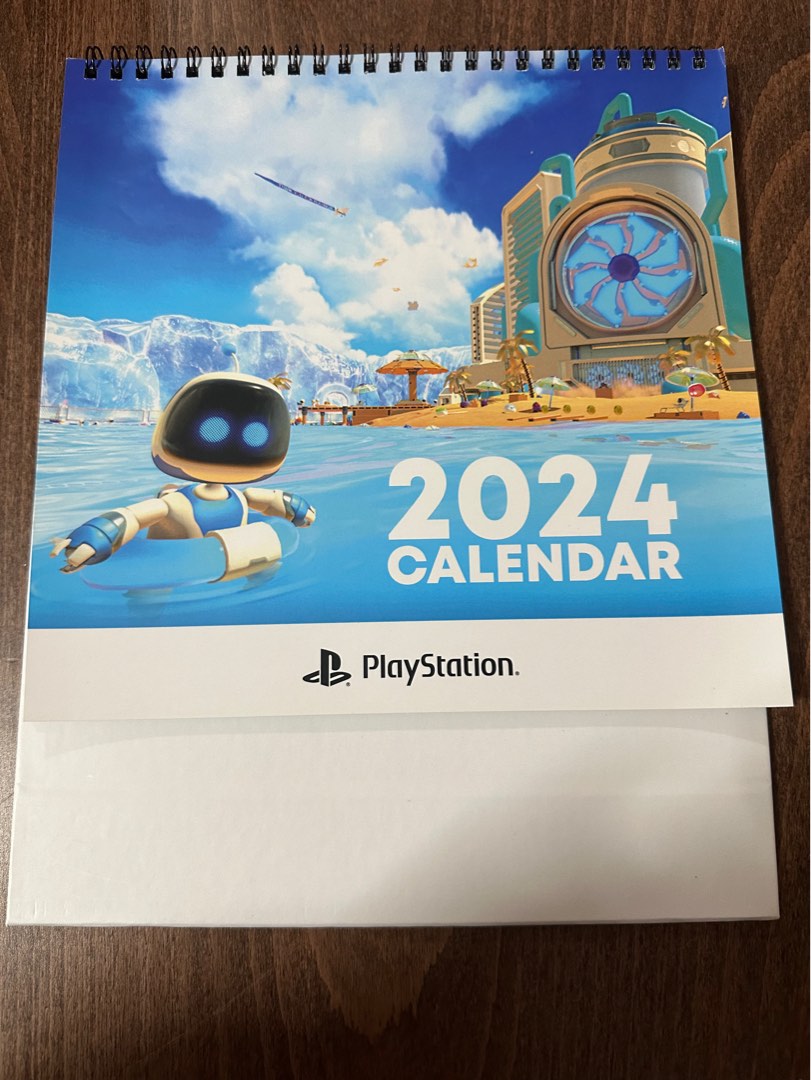 Playstation2024 Astrobot Desktop Calendar, Video Gaming, Video Games