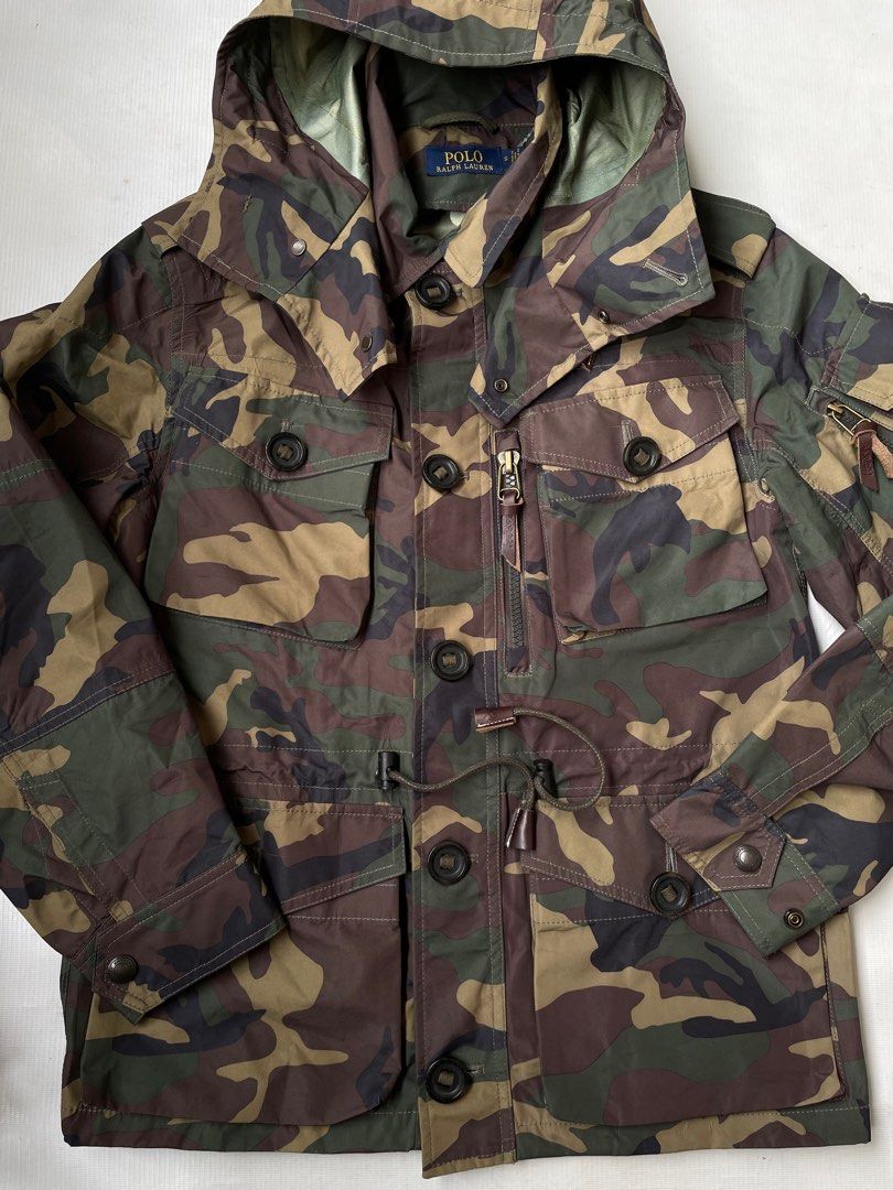 Ralph lauren camo hooded on sale utility jacket