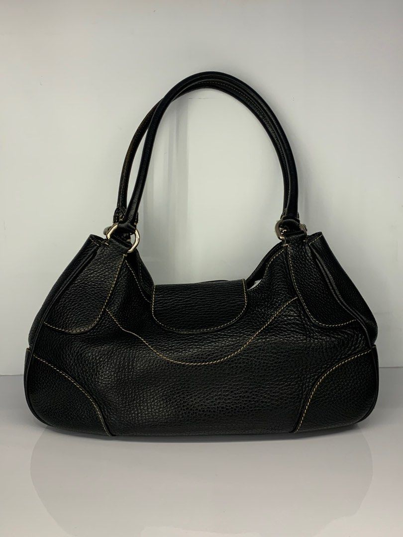 Full grain leather hobo bag top