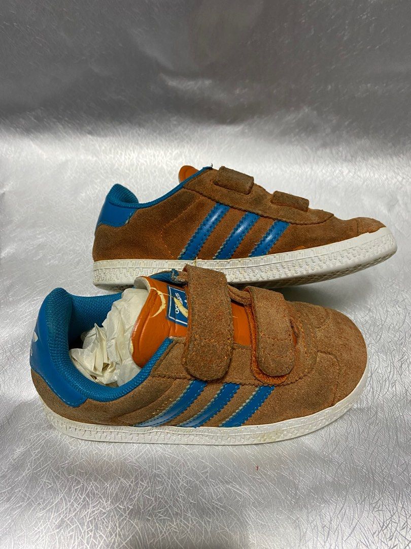 Toddler adidas gazelle velcro on sale