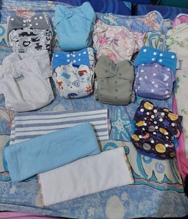 Preloved Cloth Diapers with multiple inserts