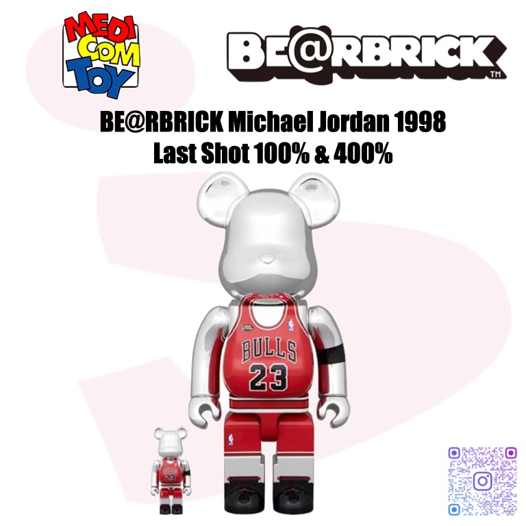 現貨BE@RBRICK Michael Jordan 1998 Last Shot 100% & 400%, 興趣及 