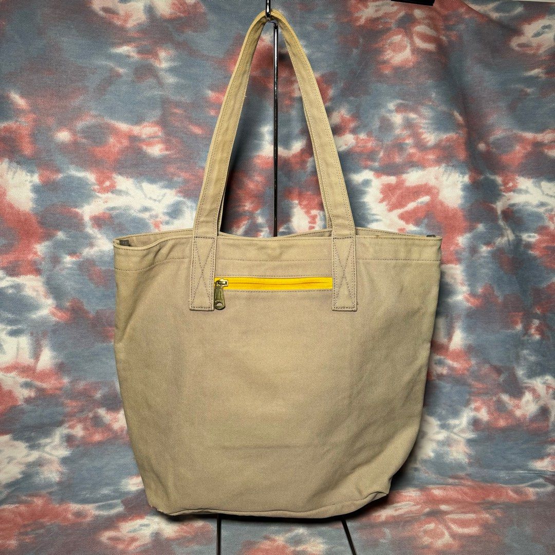preowned porter x monocle tote bag beige