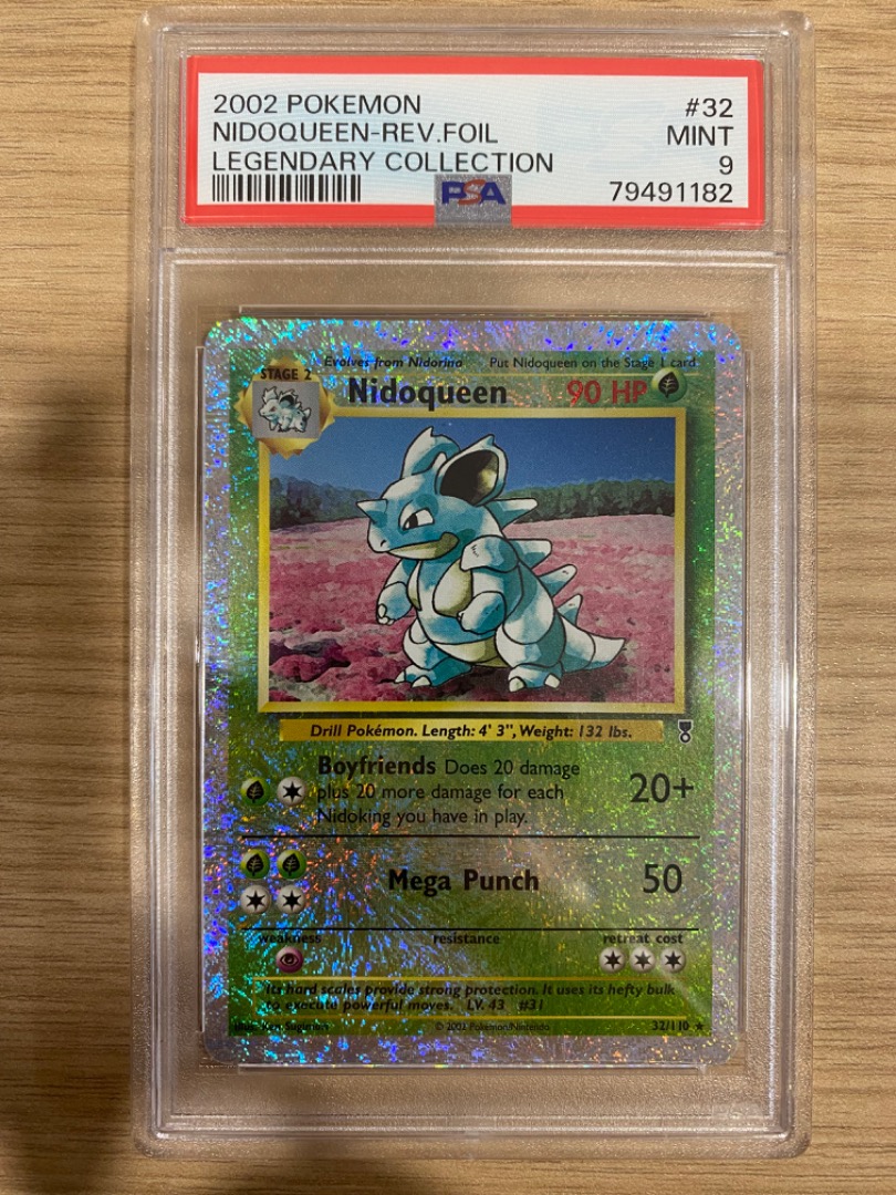 PSA 9 Nidoqueen Legendary Collection Reverse Holo #32 Pokemon Card