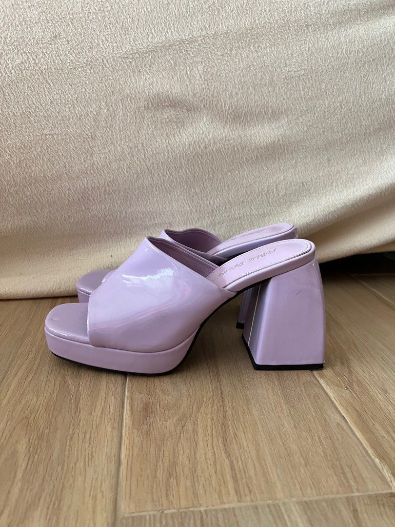 Purple sale block heels