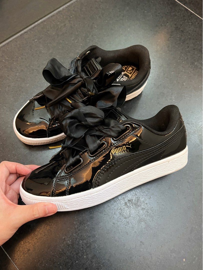 Puma basket heart leather sneakers new arrivals