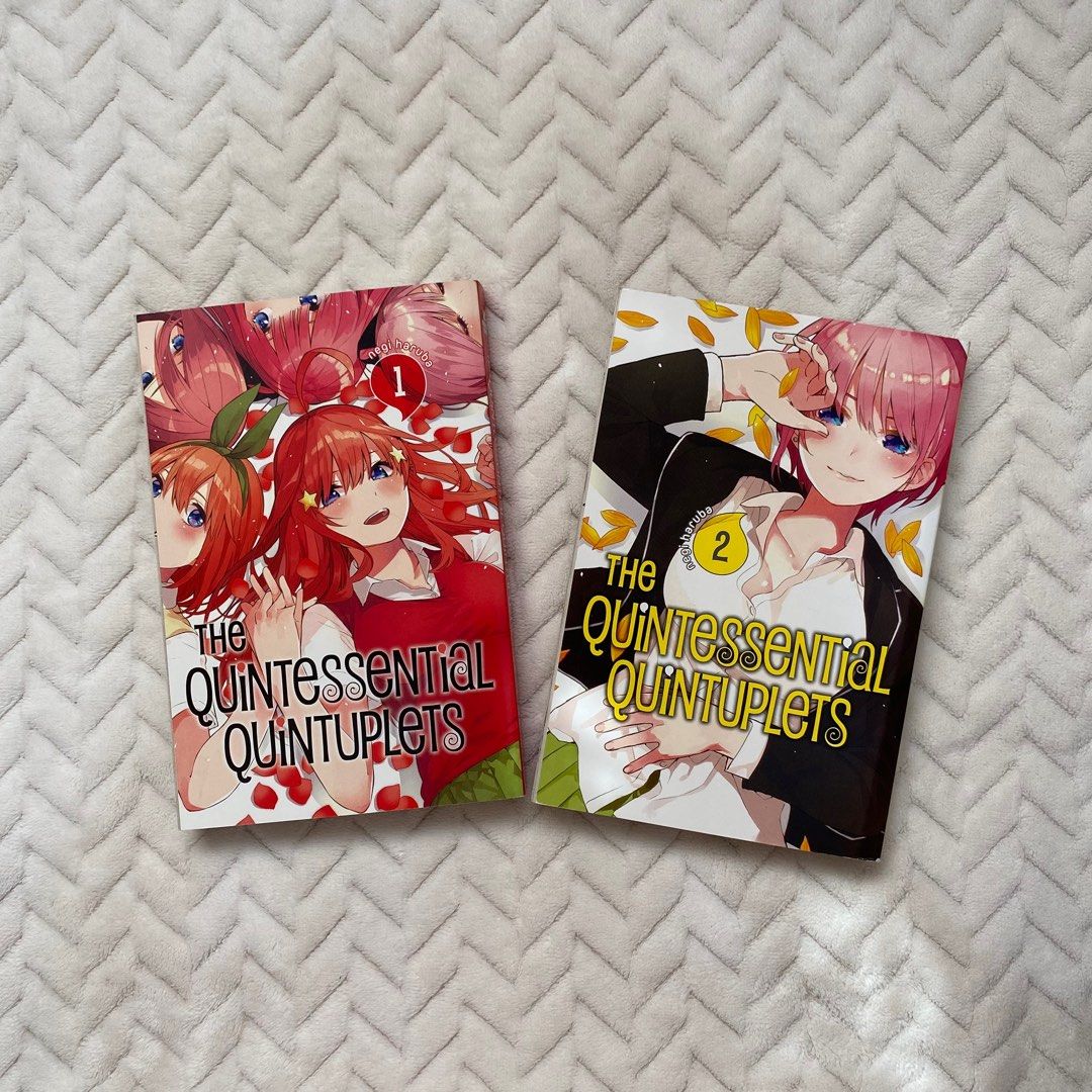 quintessential quintuplets vol 1 and 2 (Category: Comics & Manga) located in Baguio. Submitted by basicthriftbaguio (Listing ID 1275229156, Image 1). Description: quintessential quintuplets vol 1 and 2 🩷 shipping via jnt gcash/bank transfer MOP 📌baguio loc ₱250 each.