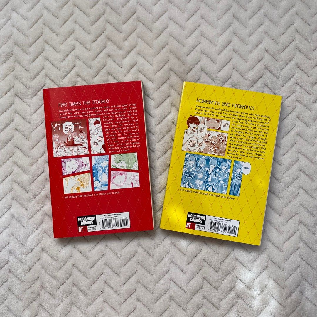 quintessential quintuplets vol 1 and 2 (Category: Comics & Manga) located in Baguio. Submitted by basicthriftbaguio (Listing ID 1275229156, Image 2). Description: quintessential quintuplets vol 1 and 2 🩷 shipping via jnt gcash/bank transfer MOP 📌baguio loc ₱250 each.