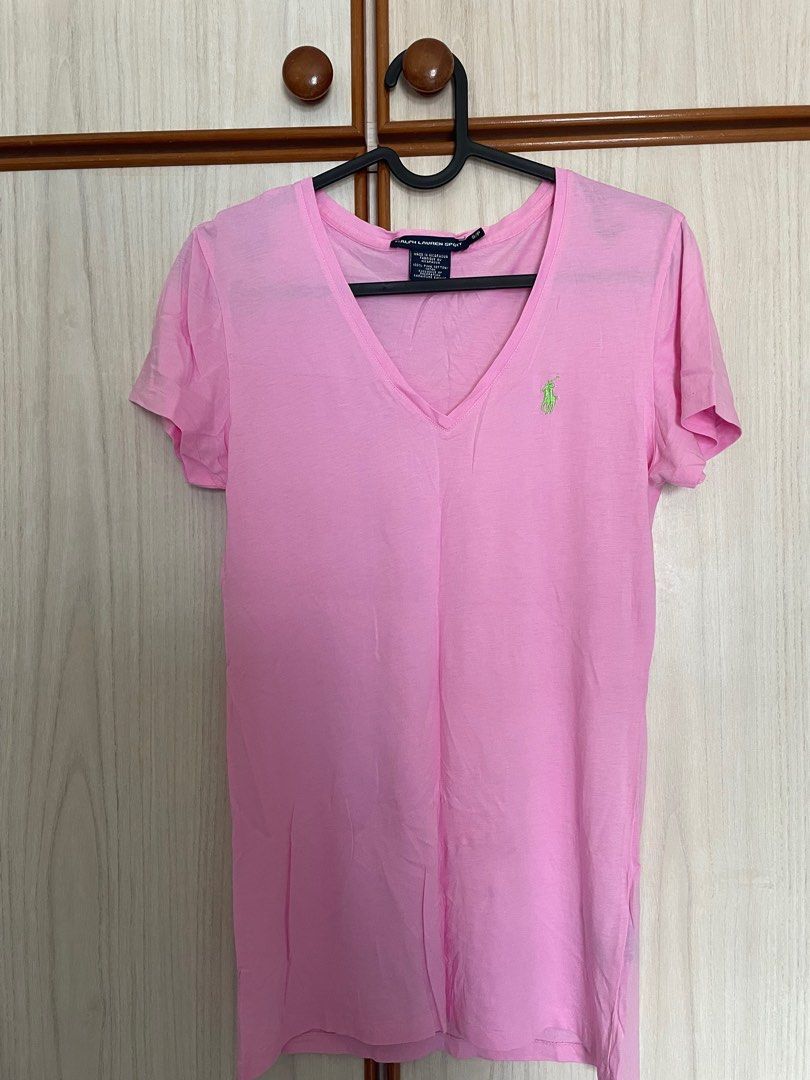 Two Ralph Lauren Sports Women s Tees Pink Black Women s Fashion Tops Other Tops on Carousell