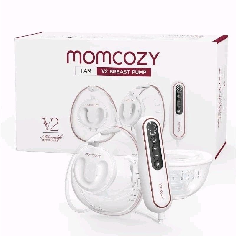 Momcozy Extra Large Handsfree Wearable Pumping Bra Beige