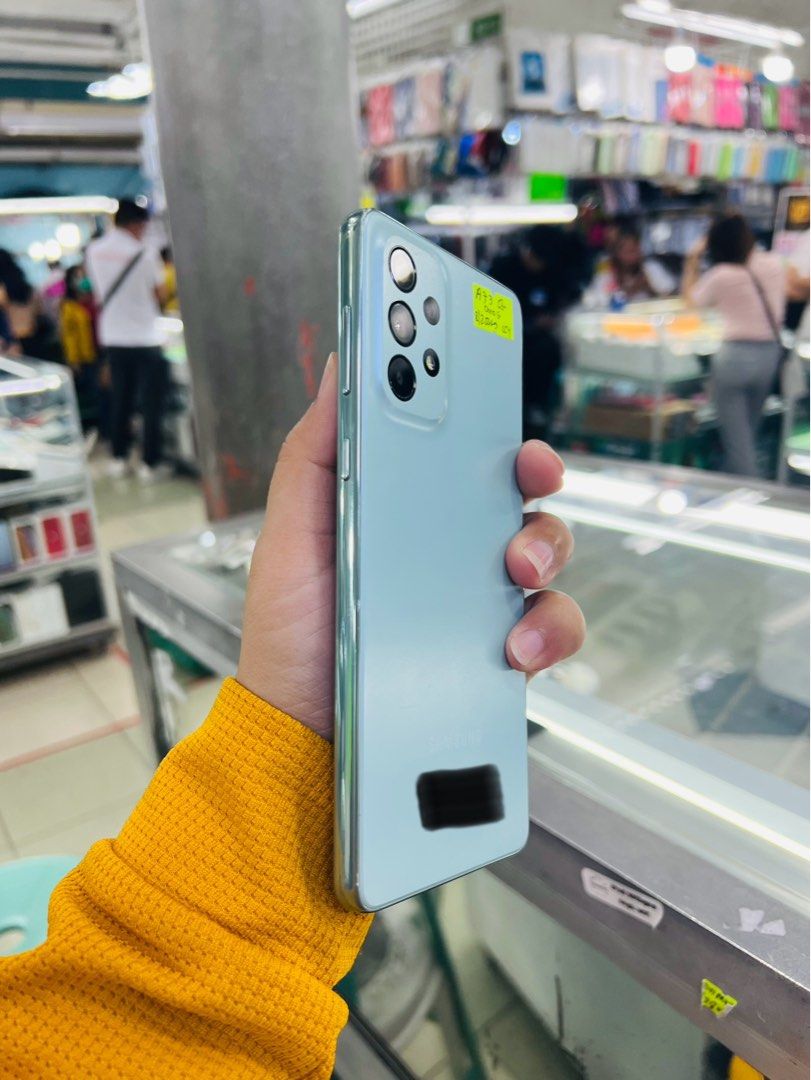 Samsung A73 5G 256gb Dualsim (Category: Samsung) located in San Juan City. Submitted by javedsgadgetshop (Listing ID 1275362736, Image 3). Description: OPEN FOR INSTALLMENT VIA CREDIT CARD/GGIVES & SWAP/TRADE-IN! WE BUY AND SELL ( ANYKINDS OF UNIT BINIBILI PO NAMIN)! PTPA : Padelete po f bawal Read ❗️Onhand ‼️ Samsung A73 5G •256gb •NTC Variant •Good batt health •Factory Unlock •95% Smoothness •No hidden issue | No Repaired •100% Authentic | Not 