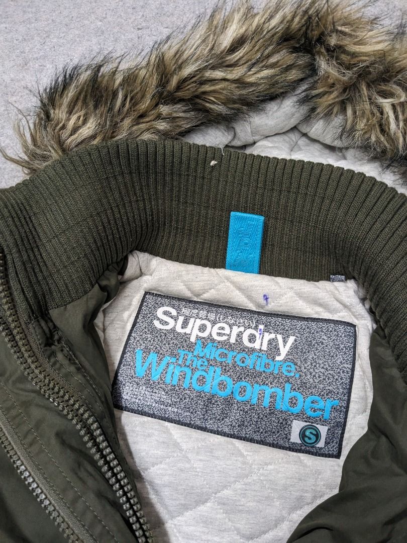 Superdry womens microfibre windbomber jacket army store