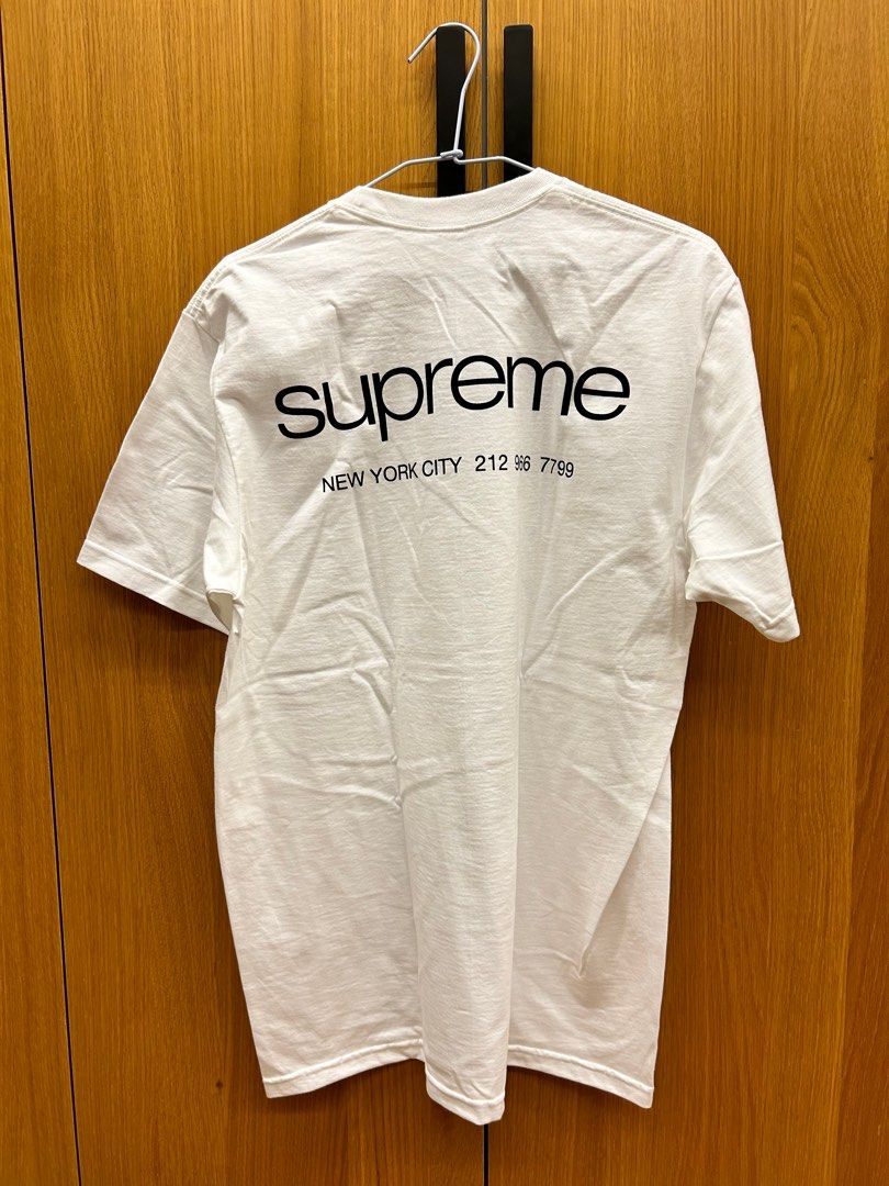 Supreme NYC Tee 白色size ： L 基本款，日本supreme購入，店裡一下就