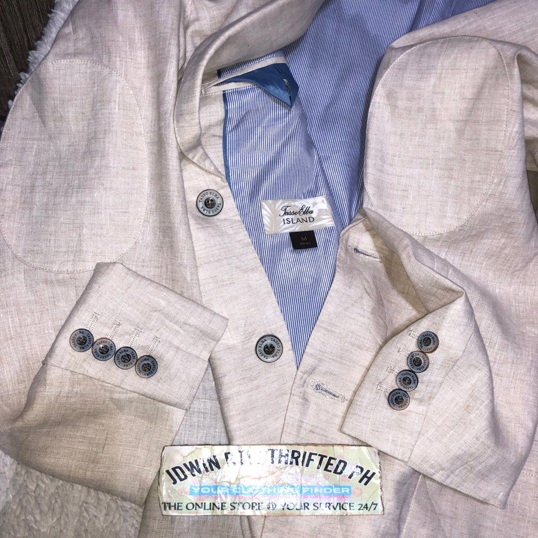 Tasso elba outlet linen jacket