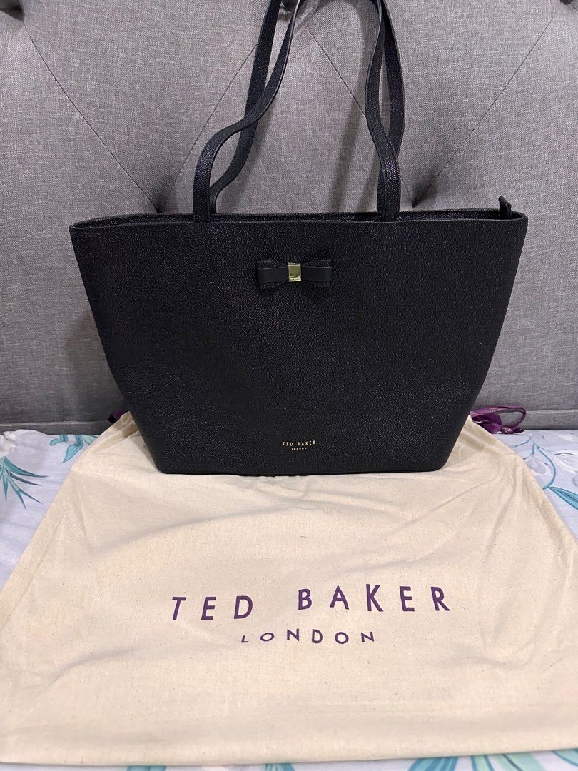 Ted baker jjesica bow discount leather shopper bag black