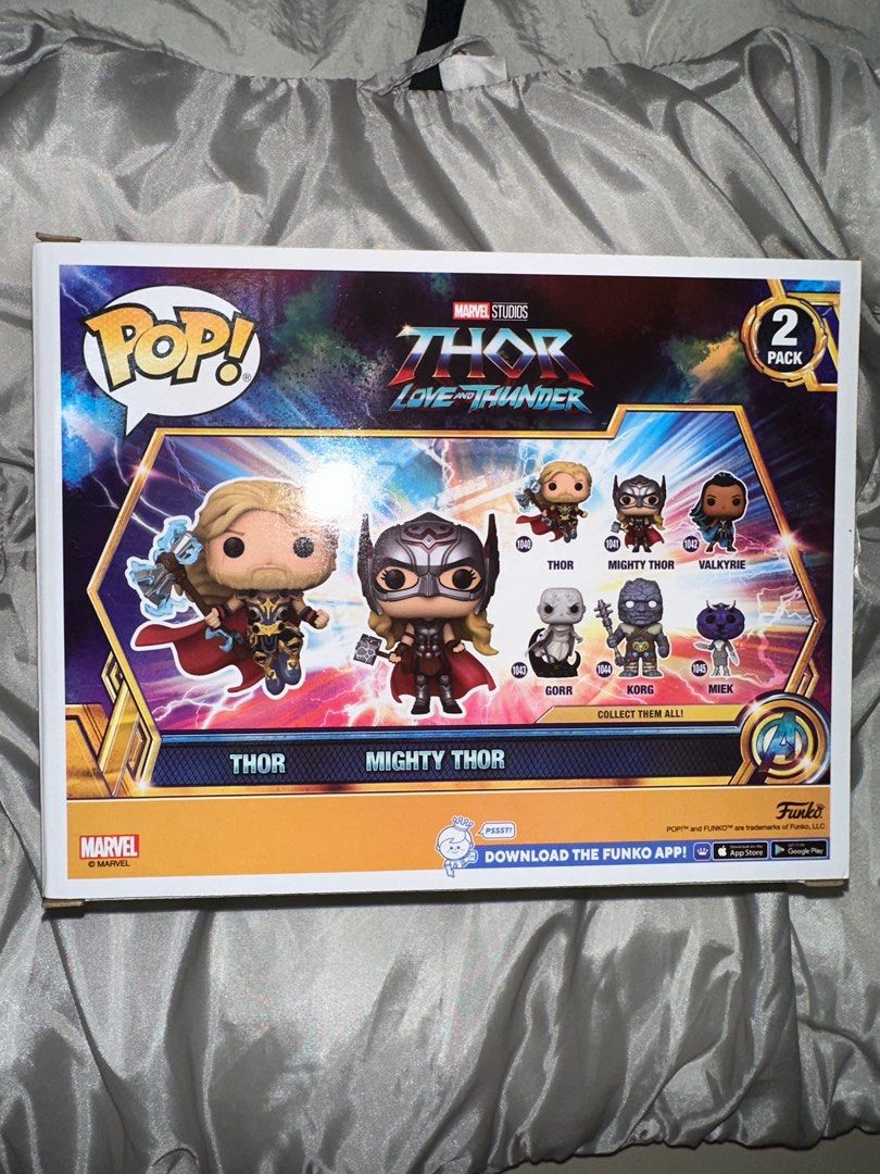 Funko Pop 2 pack Thor & Mighty Thor Marvel Thor Love and Thunder