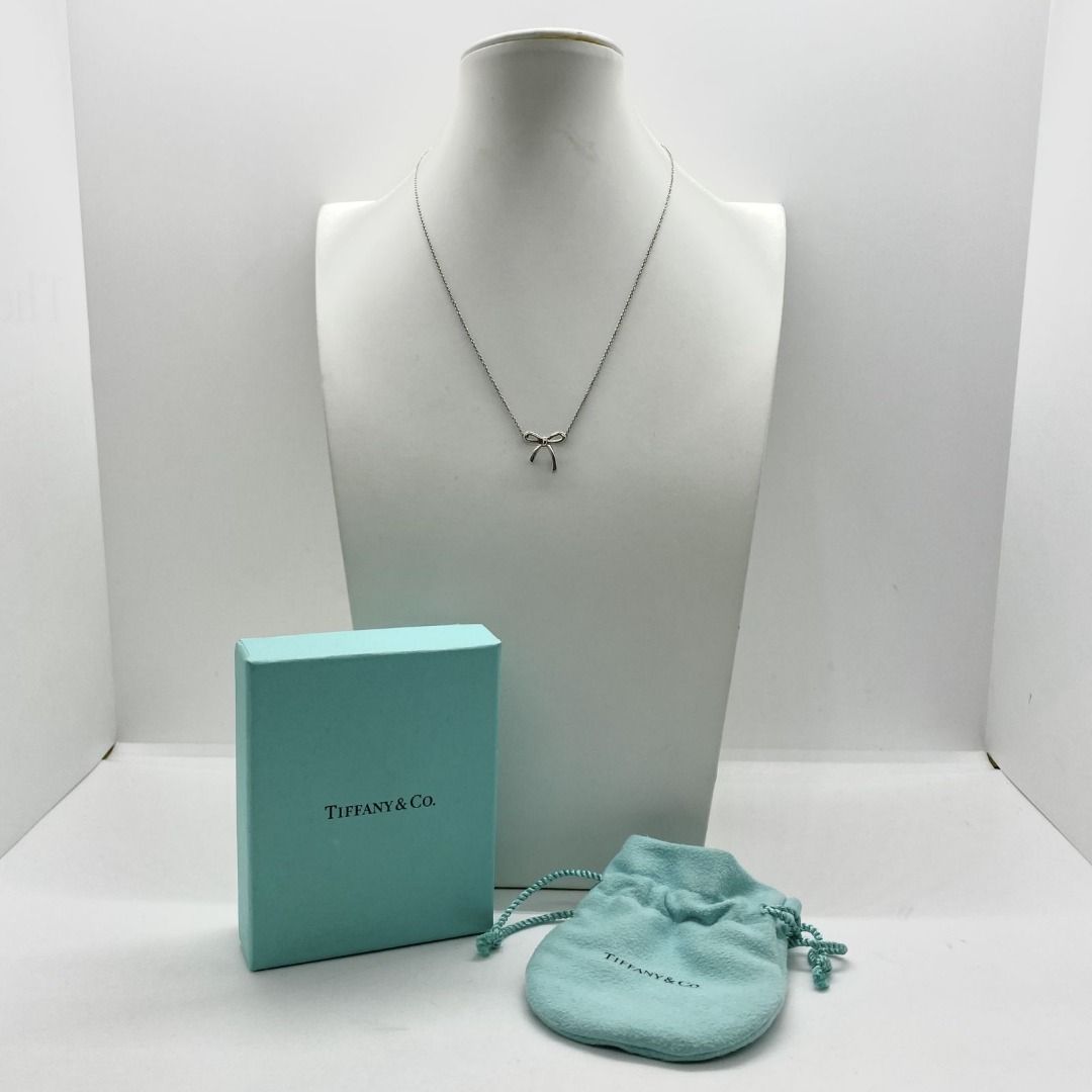 TIFFANY CO. SILVER RIBBON 925 1.9G NECKLACE 237031996 Women s Fashion Jewelry Organisers Necklaces on Carousell