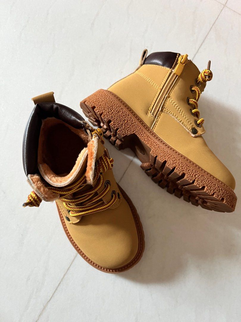 Girls timberland style boots best sale