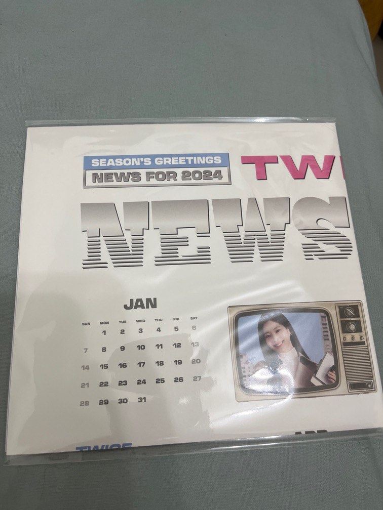 Twice News Room 2024 Wall Calendar Only, Hobbies & Toys, Stationery