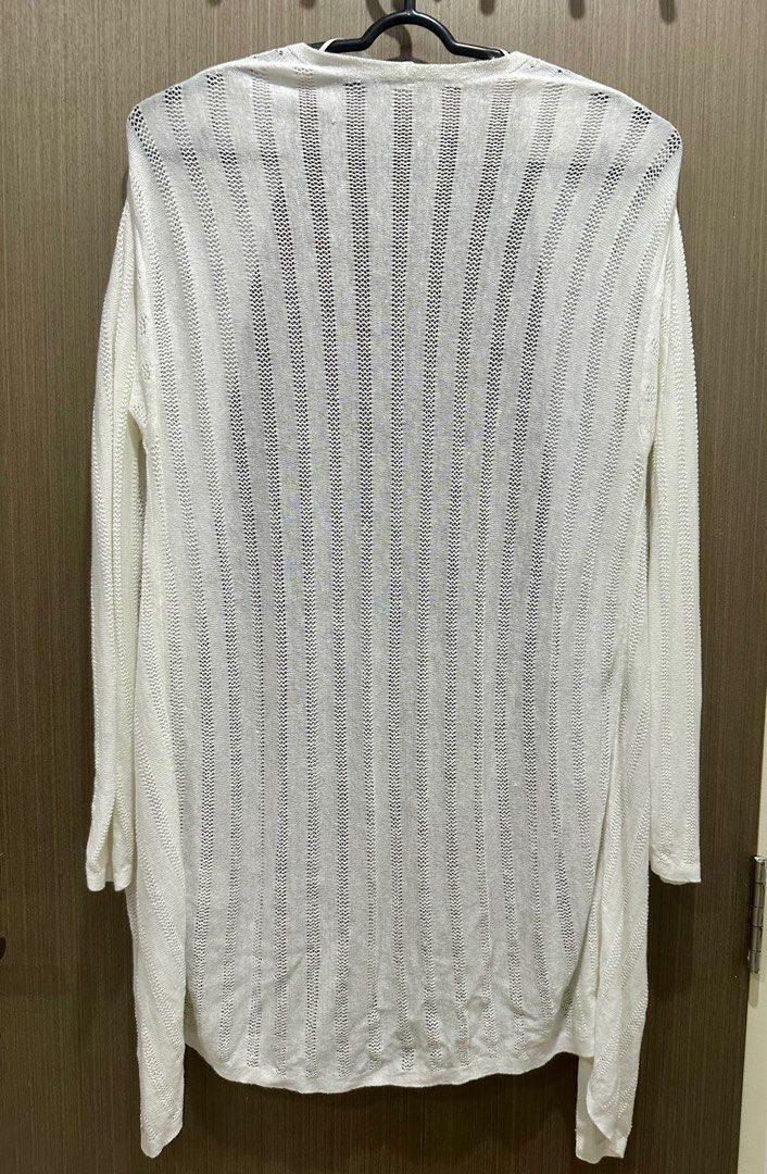 Uniqlo White Long Kimono Cardigan Women s Fashion Coats Jackets