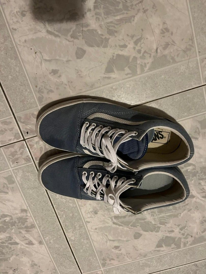 Vans old deals skool chambray blue