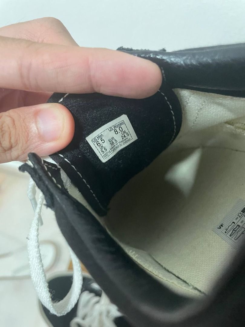 Tag size vans sales old skool original