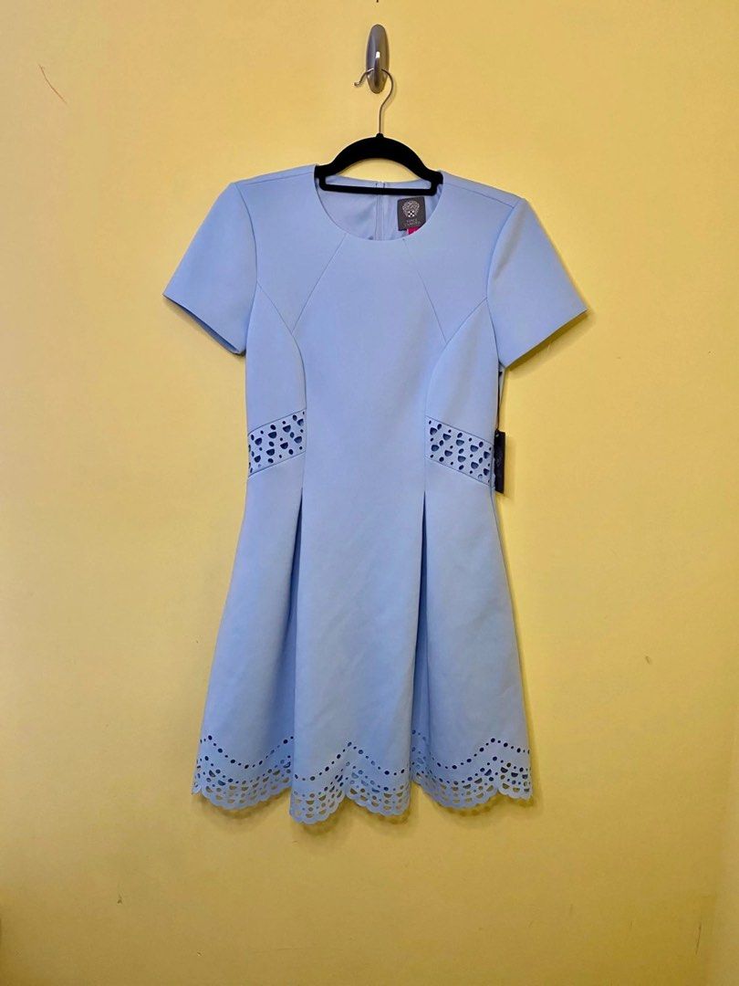 Vince camuto laser cut fit and flare dress hot sale