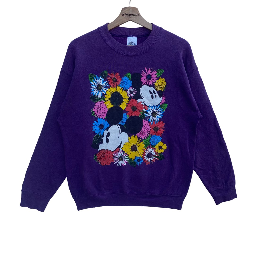 Vintage 80s-90'S Disney Mickey Mouse character sweatshirt, made in USA, women's size M / eaa439718