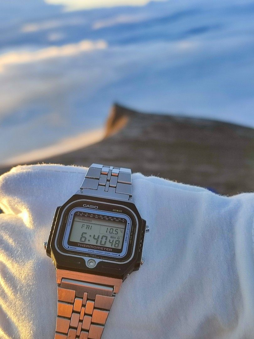 Vintage casio thermometer watch clearance
