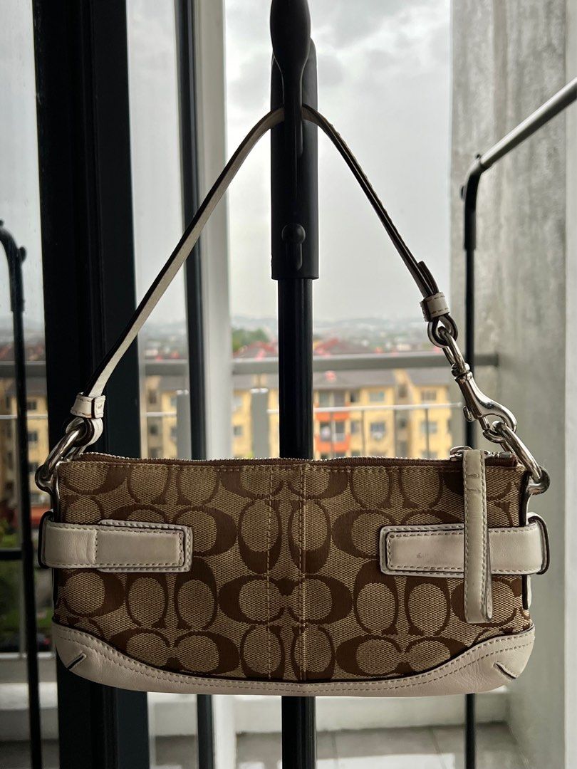 Vintage Coach Monogram Shoulder Bag