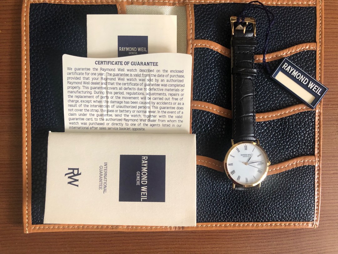 Vintage Raymond Weil 5507 2 18k gold plated watch