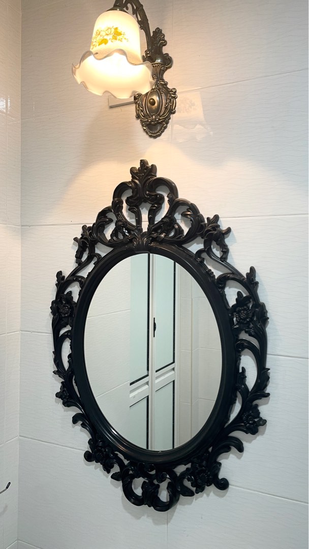 IKEA UNg Drill Wall mirror 85cm, Furniture & Home Living, Home Decor