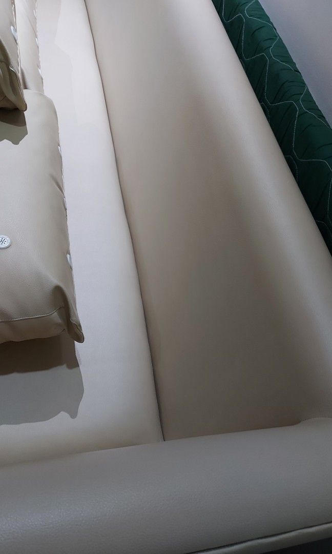 White sofa couch (Category: Sofas) located in Makati City. Submitted by noxcom (Listing ID 1275314998, Image 3). Description: white sofa / couch for sale as-is-where-is basis dimensions in the pictures shipping care of buyer pillows included.