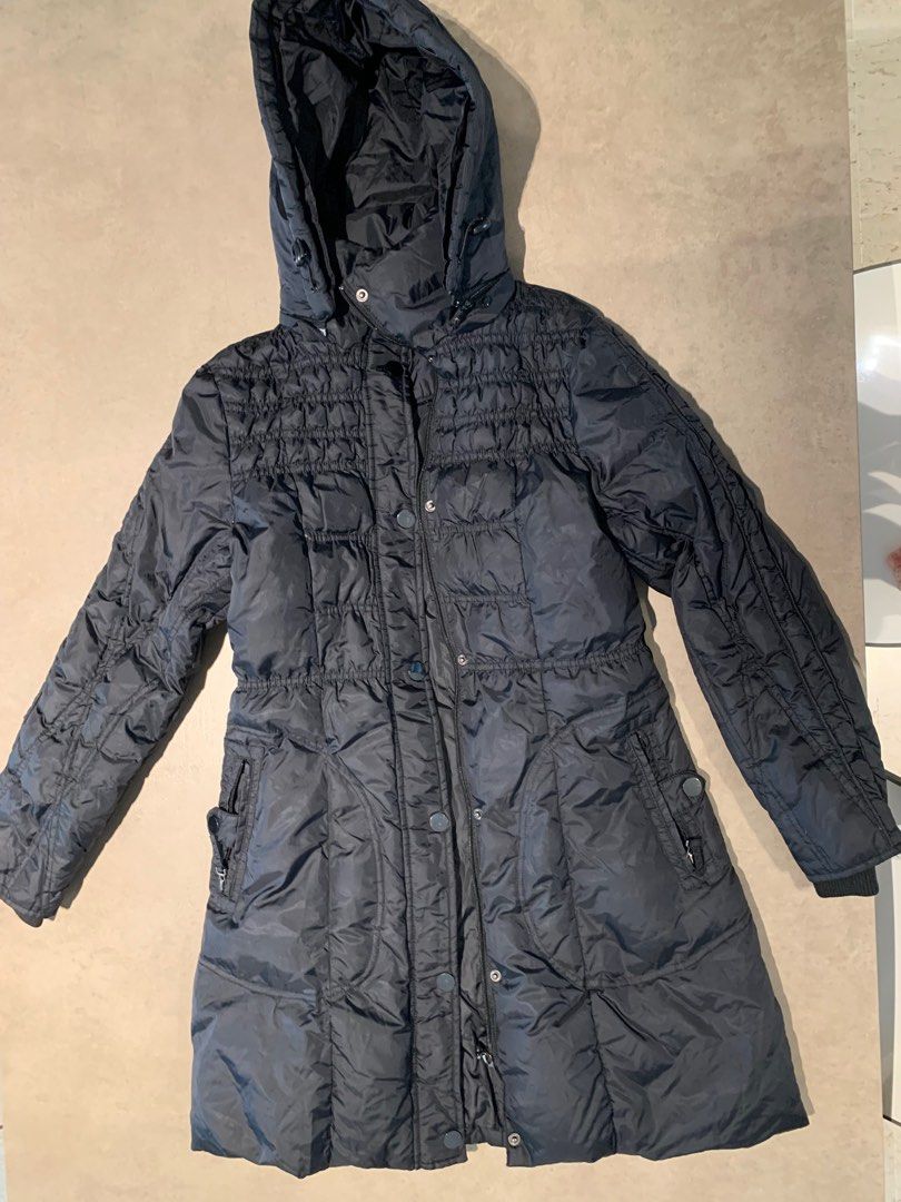 Puffy black online winter coat