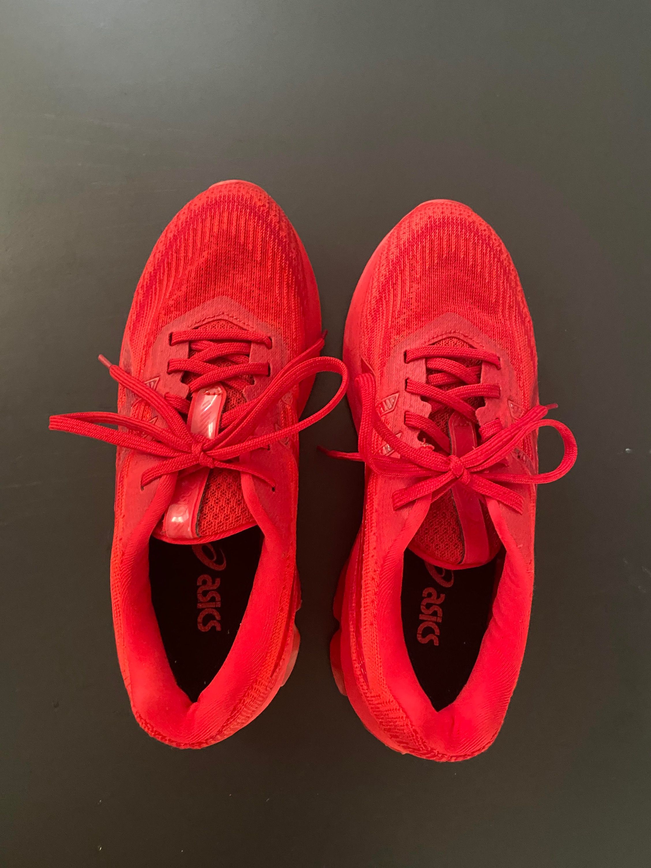 Red discount womens asics