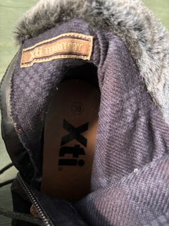 XTI heeled chunky hiker boots